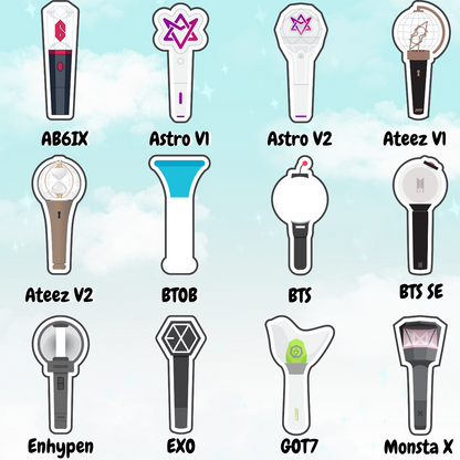 Boy Group Lightstick sticker