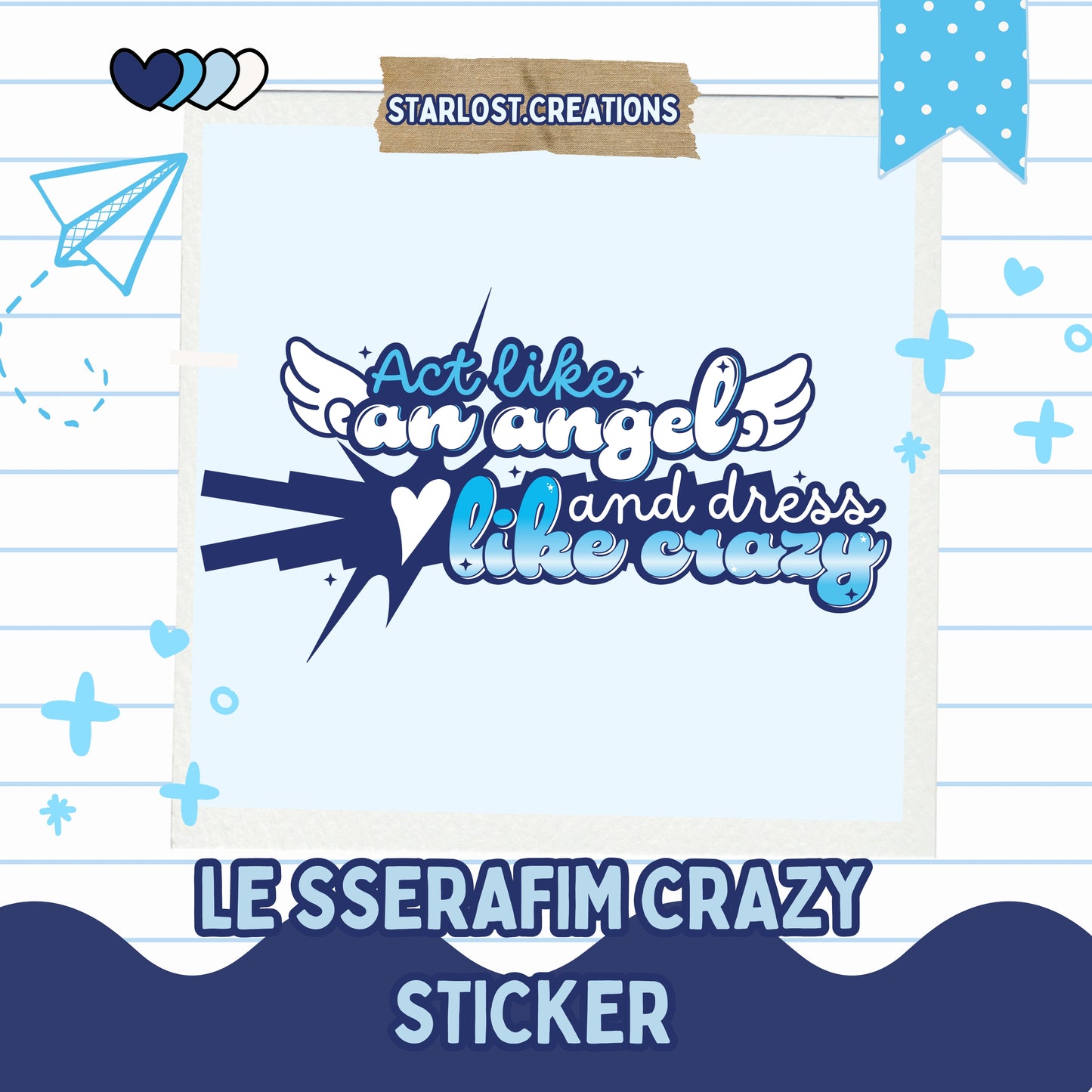 LE SSERAFIM  Crazy Sticker