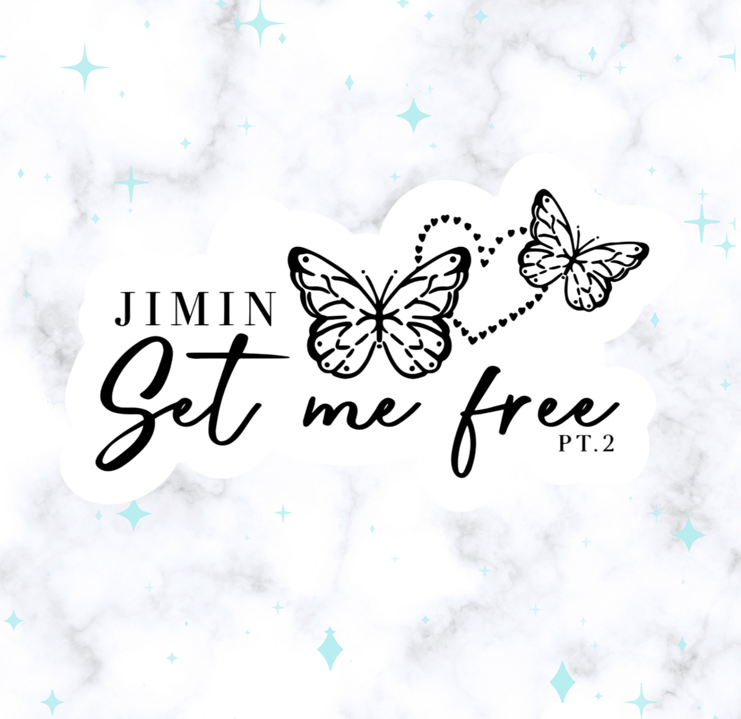 Set me free, pt 2 holographic sticker