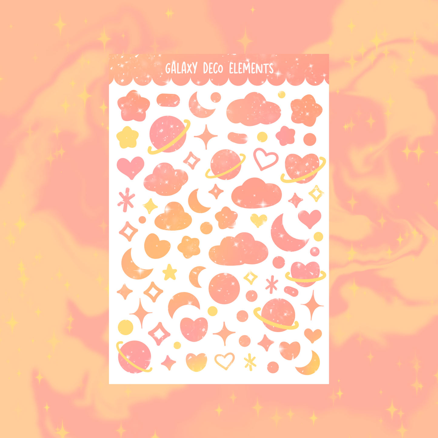 Galaxy Deco Sticker Sheets