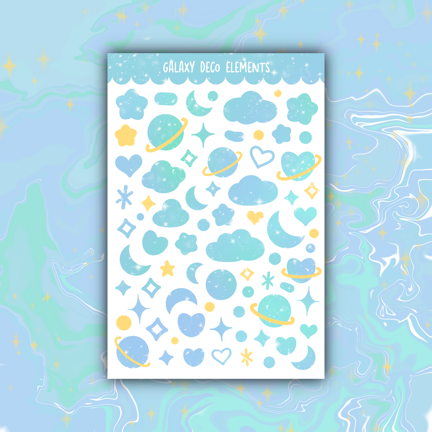 Galaxy Deco Sticker Sheets