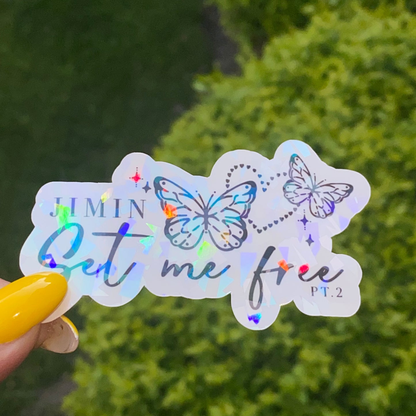 Set me free, pt 2 holographic sticker